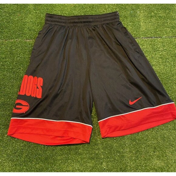Georgia Bulldogs shorts mens medium black red nike lightweight breathable 10 - Picture 4 of 9